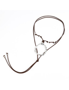 Collar de Gamuza New Style Silver
