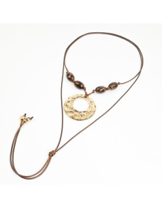 Collar de Cordón Ovals & Gold