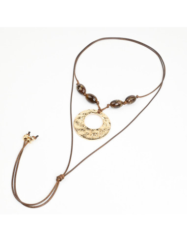 Collar de Cordón Ovals & Gold