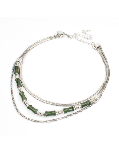 Collar de Cadenas Bamboo Beads