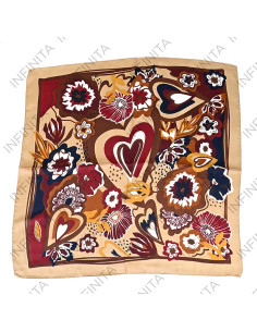 Pañuelo Floral Heart Night