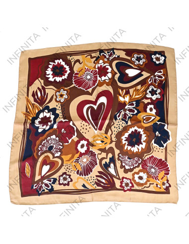 Pañuelo Floral Heart Night