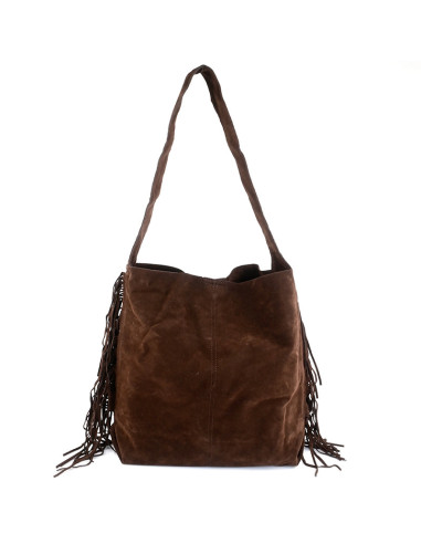 Bolso de Gamuza con Flecos