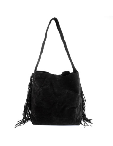Bolso de Gamuza con Flecos