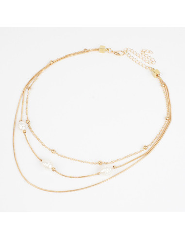 Collar Pearl Gold Soleil | Venta mayorista – Infinita
