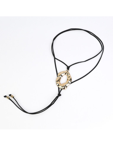 Collar de Gamuza Textured Oval