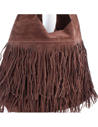 Bolso de Gamuza con Flecos