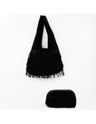 Bolso de Gamuza con Flecos