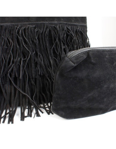 Bolso de Gamuza con Flecos