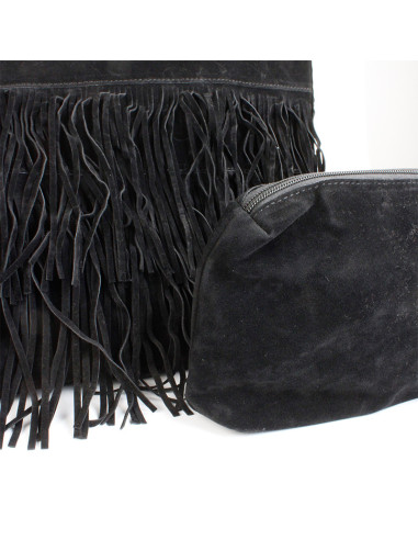 Bolso de Gamuza con Flecos