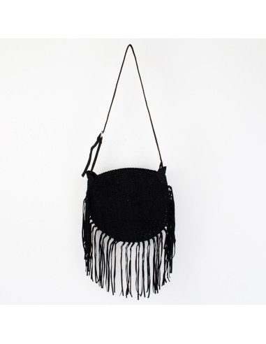 Bolso de Gamuza con Flecos