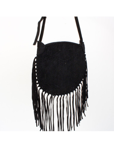 Bolso de Gamuza con Flecos