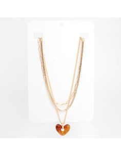 Collar de Cadena Amber Heart