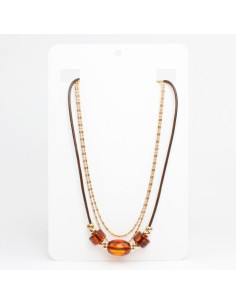 Collar Combindo Caramel