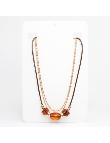 Collar Combindo Caramel