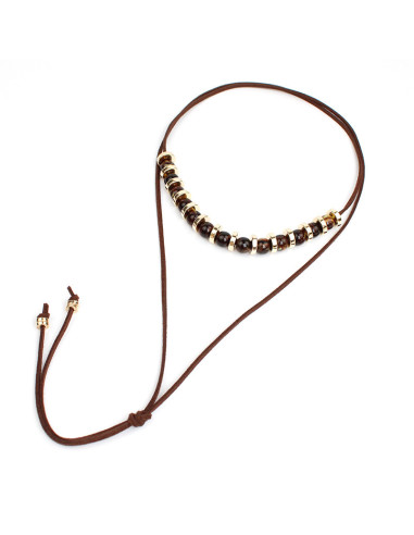 Collar de Gamuza Gold Donut