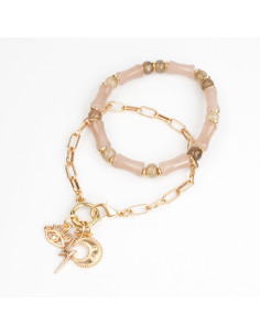 Set de Pulseras Gold Bamboo