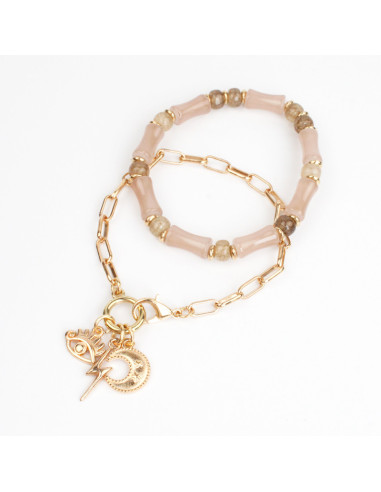 Set de Pulseras Gold Bamboo