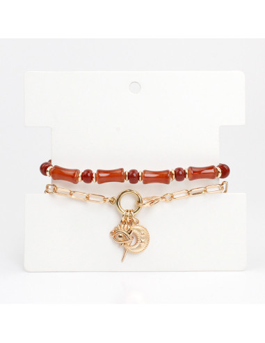 Set de Pulseras Gold Bamboo