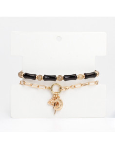 Set de Pulseras Gold Bamboo