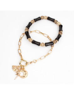Set de Pulseras Gold Bamboo