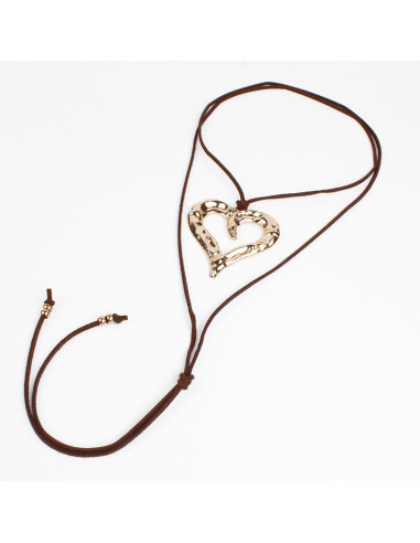 Collar de Gamuza New Rare Heart