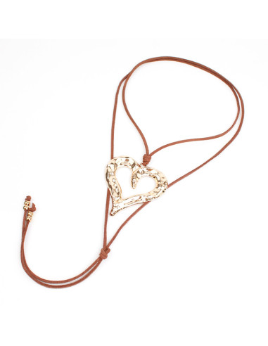 Collar de Gamuza New Rare Heart