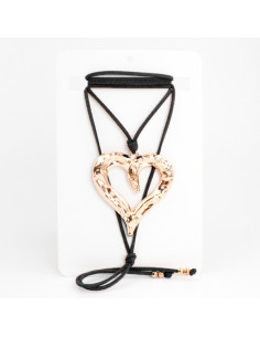 Collar de Gamuza New Rare Heart