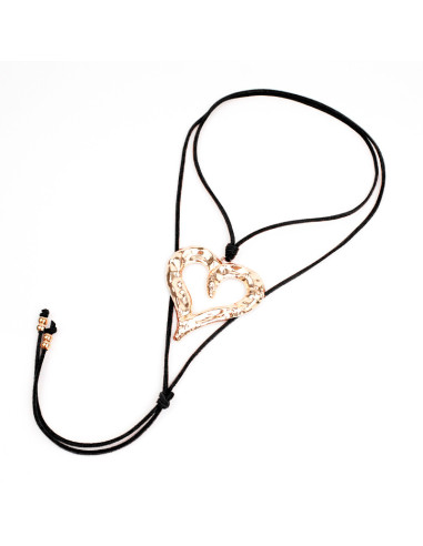 Collar de Gamuza New Rare Heart