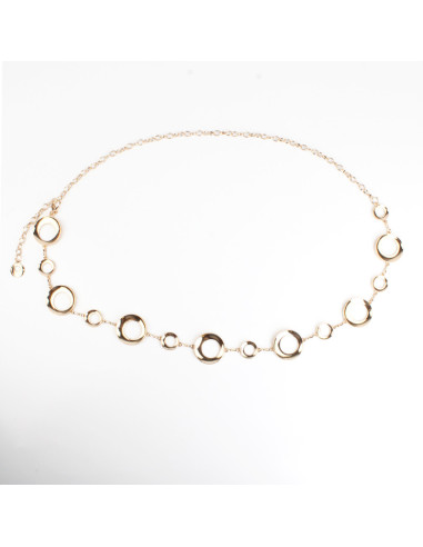 Cinturón de Cadena Dorado