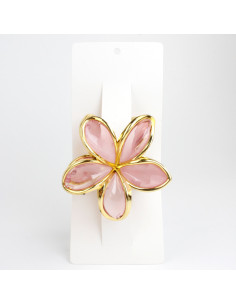 Broche Crystal Hawaiian Flower