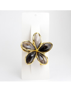 Broche Crystal Hawaiian Flower