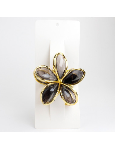 Broche Crystal Hawaiian Flower