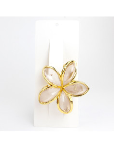 Broche Crystal Hawaiian Flower