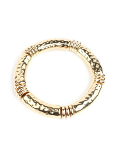 Pulsera Elástica Textured Gold