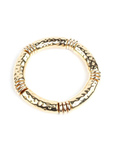 Pulsera Elástica Textured Gold