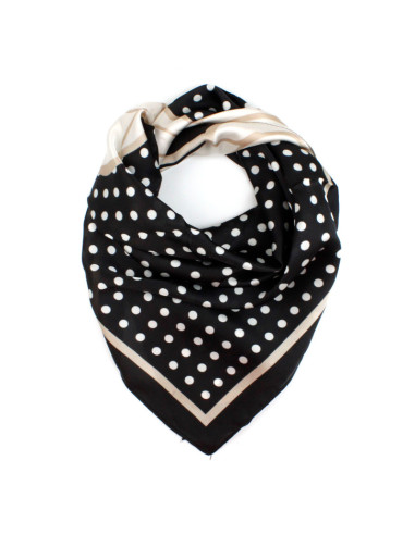 Pañuelo Dots Flower Black (70x70)