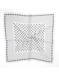 Pañuelo Full Dots White (70x70)