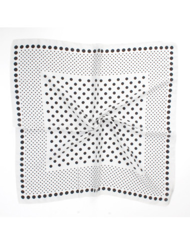 Pañuelo Full Dots White (70x70)