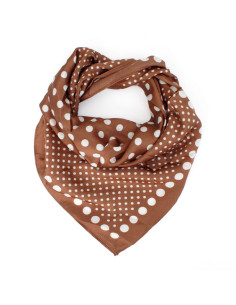 Pañuelo Full Dots Cacao (70x70)