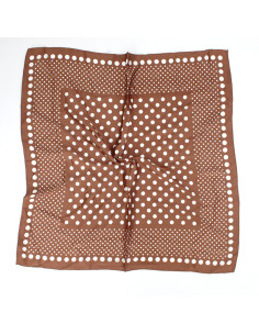 Pañuelo Full Dots Cacao (70x70)