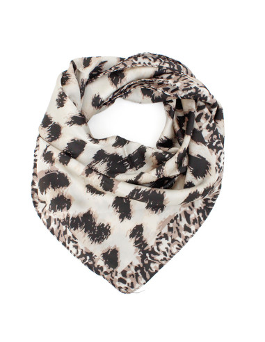 Pañuelo Leopard Printed Camel (70x70)