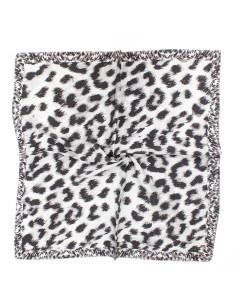 Pañuelo Leopard Printed Grey (70x70)