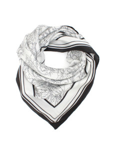 Pañuelo Drawed Flowers (70x70)