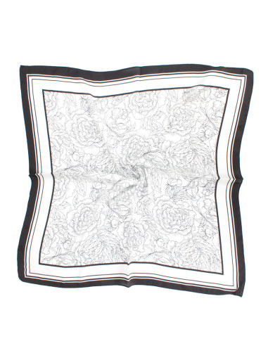 Pañuelo Drawed Flowers (70x70)