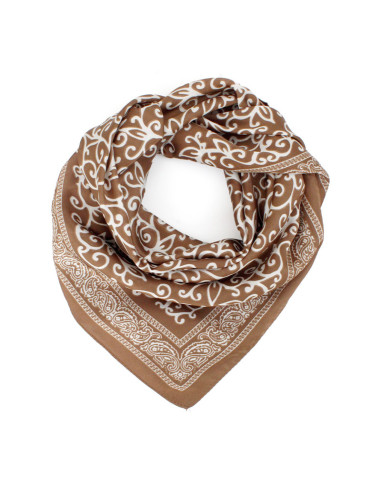 Pañuelo Brown Arabesques (70x70)