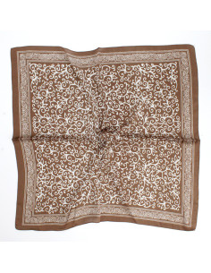 Pañuelo Brown Arabesques (70x70)