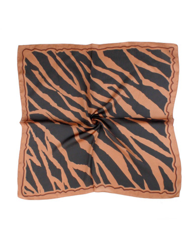 Pañuelo Animal Lines Cacao (70x70)