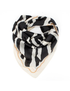 Pañuelo Animal Lines Black (70x70)