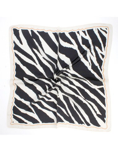 Pañuelo Animal Lines Black (70x70)